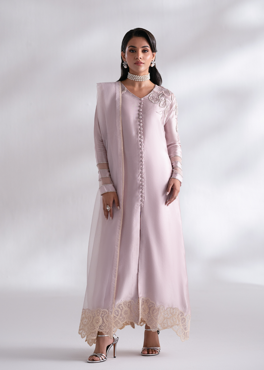 Mehak Yaqoob | Enchante The Luxe Edit | Fluorite XS Light Pink Pure Sheesha Silk