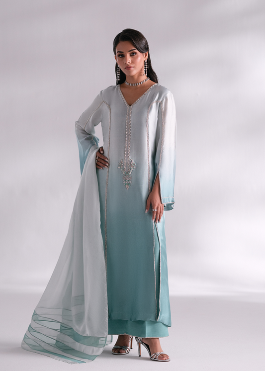 Mehak Yaqoob | Enchante The Luxe Edit | Crystal XS Silver Pure Sheesha Silk