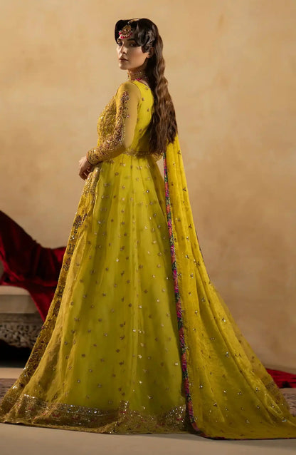 Maryum N Maria | Zamani Beghum Formals 23 | Peridot-(MW23-511) - Pakistani Designer Dress - by Maryum N Maria | Type: Bridal - 100% Original at Saira Sultan