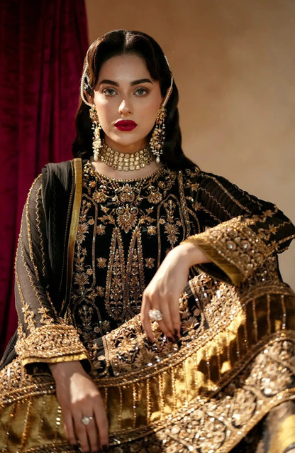 Maryum N Maria | Zamani Beghum Formals 23 | Amber-(MW23-519) - Pakistani Designer Dress - by Maryum N Maria | Type: Bridal - 100% Original at Saira Sultan