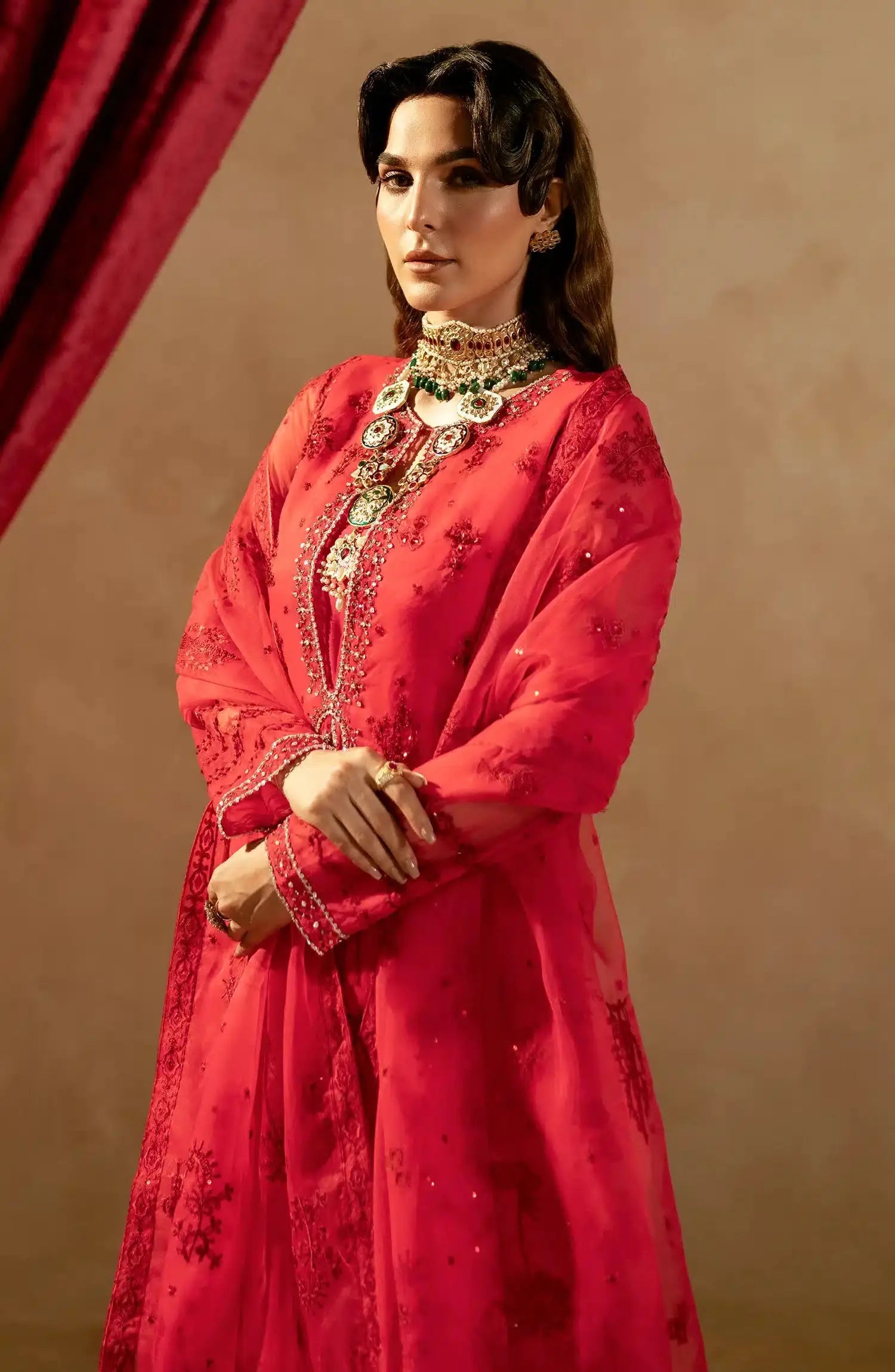 Maryum N Maria | Zamani Beghum Formals 23 | Tourmaline-(MW23-513) - Pakistani Designer Dress - by Maryum N Maria | Type: Formal - 100% Original at Saira Sultan