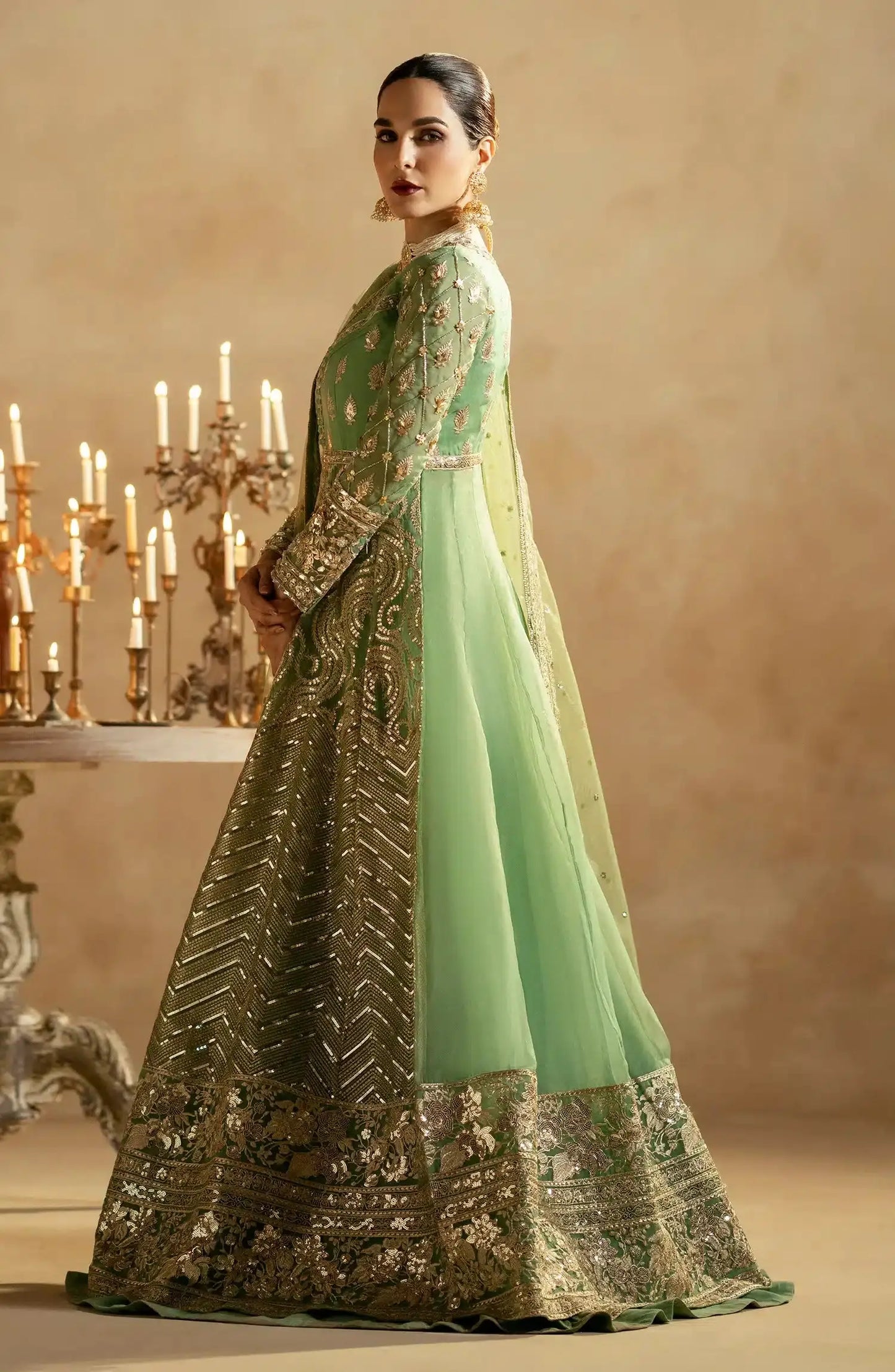 Maryum N Maria | Zamani Beghum Formals 23 | Opal-(MW23-518) - Pakistani Designer Dress - by Maryum N Maria | Type: Bridal - 100% Original at Saira Sultan