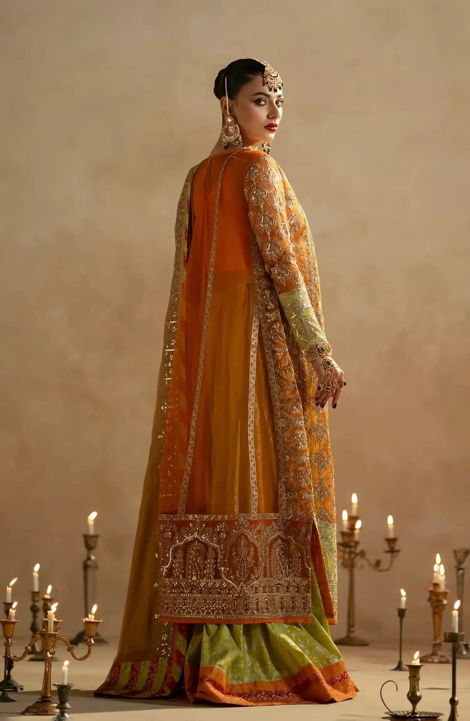 Maryum N Maria | Zamani Beghum Formals 23 | Citrine-(MW23-515) - Pakistani Designer Dress - by Maryum N Maria | Type: Bridal - 100% Original at Saira Sultan