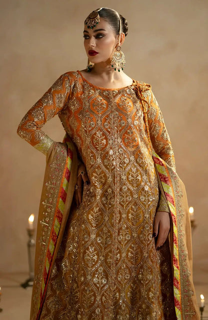 Maryum N Maria | Zamani Beghum Formals 23 | Citrine-(MW23-515) - Pakistani Designer Dress - by Maryum N Maria | Type: Bridal - 100% Original at Saira Sultan