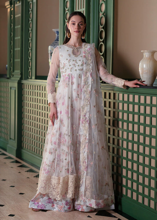 Mehak Yaqoob | Marvi Festives | Kiara XS Off White Net