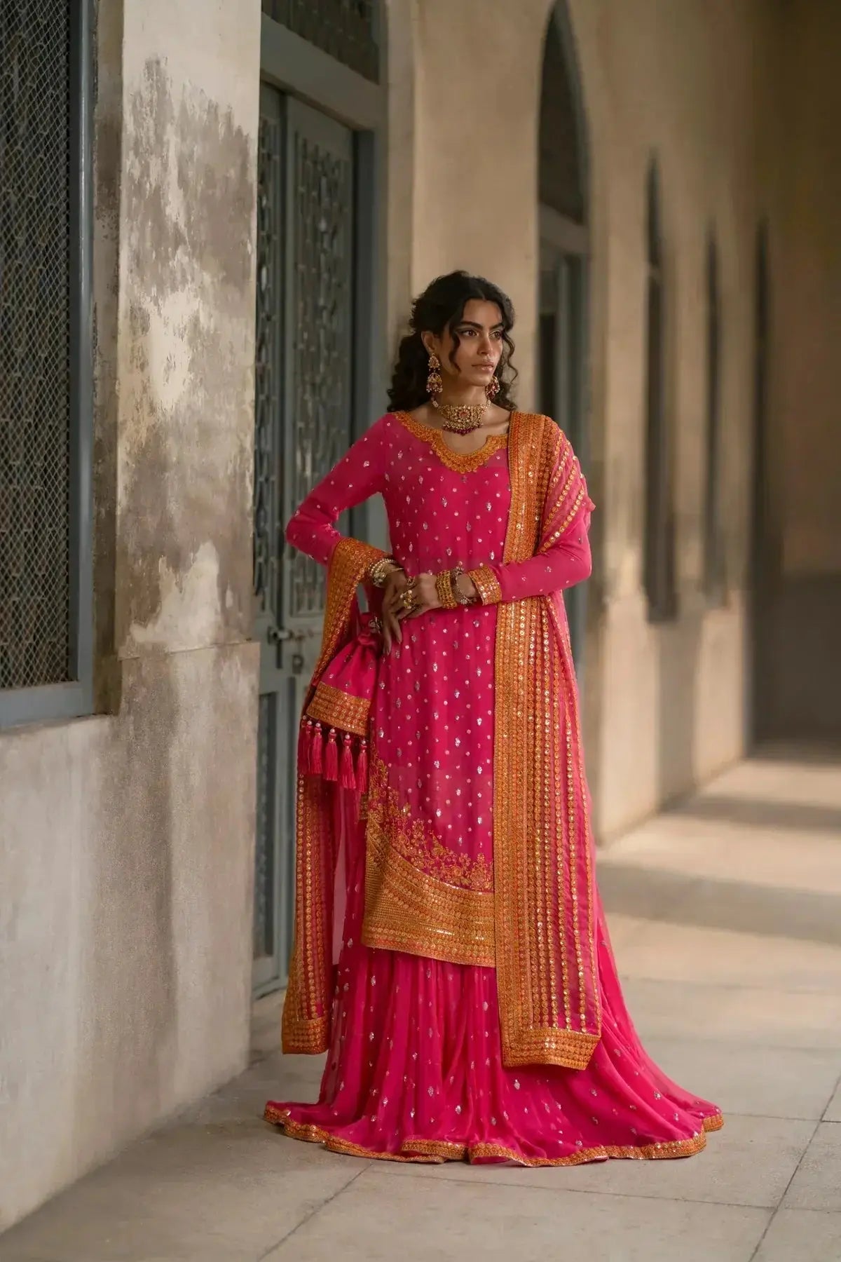 Erum Khan | Mannat Formals | Rangoli - Pakistani Designer Dress - by Erum Khan | Type: Bridal - 100% Original at Saira Sultan