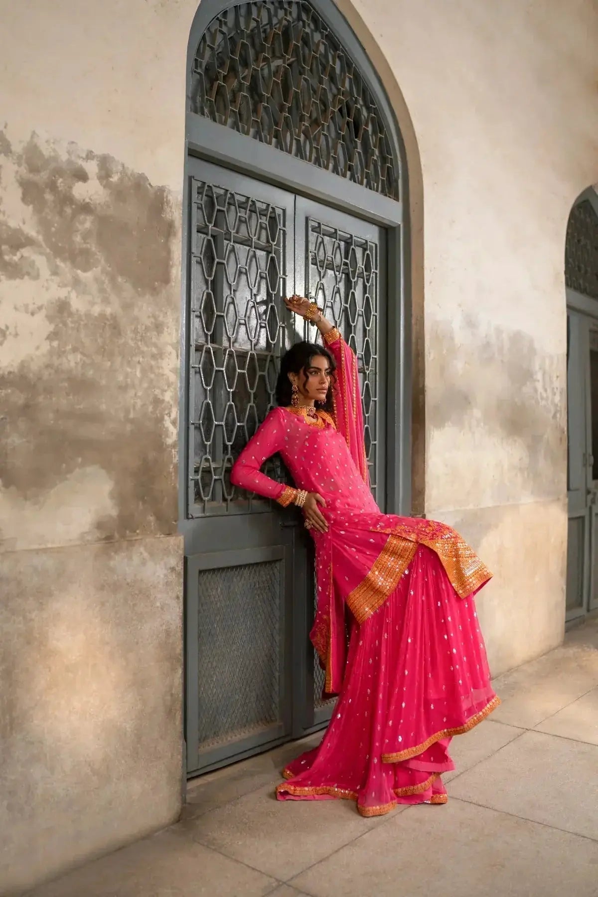 Erum Khan | Mannat Formals | Rangoli - Pakistani Designer Dress - by Erum Khan | Type: Bridal - 100% Original at Saira Sultan