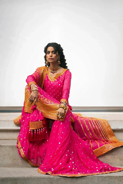 Erum Khan | Mannat Formals | Rangoli - Pakistani Designer Dress - by Erum Khan | Type: Bridal - 100% Original at Saira Sultan