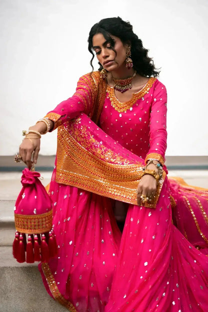 Erum Khan | Mannat Formals | Rangoli - Pakistani Designer Dress - by Erum Khan | Type: Bridal - 100% Original at Saira Sultan