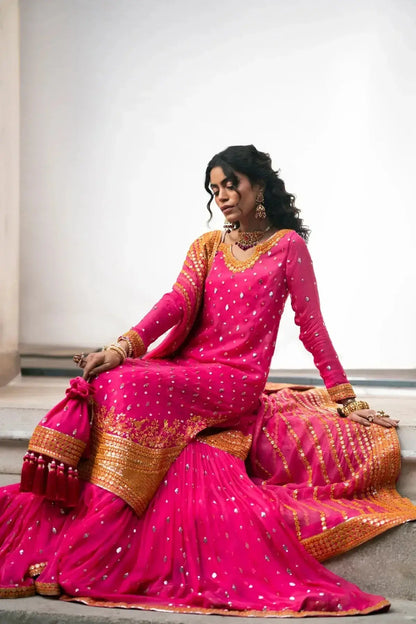 Erum Khan | Mannat Formals | Rangoli - Pakistani Designer Dress - by Erum Khan | Type: Bridal - 100% Original at Saira Sultan