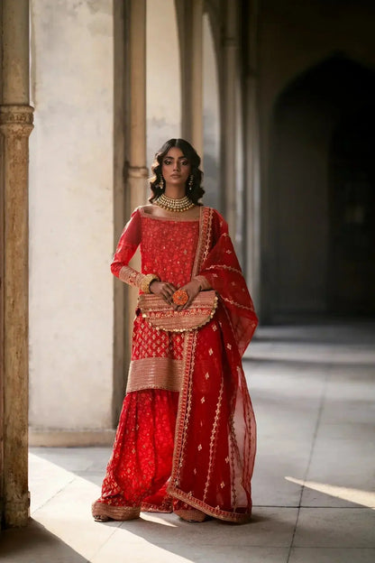 Erum Khan | Mannat Formals | Gulnaar - Pakistani Designer Dress - by Erum Khan | Type: Bridal - 100% Original at Saira Sultan
