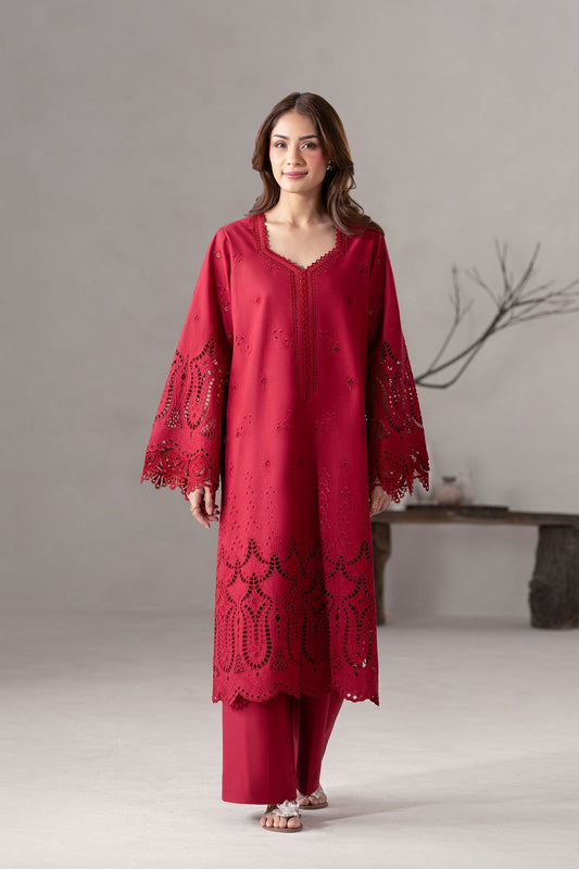 Akbar Aslam | Pret Lawn | Noira XS Carmine Lawn