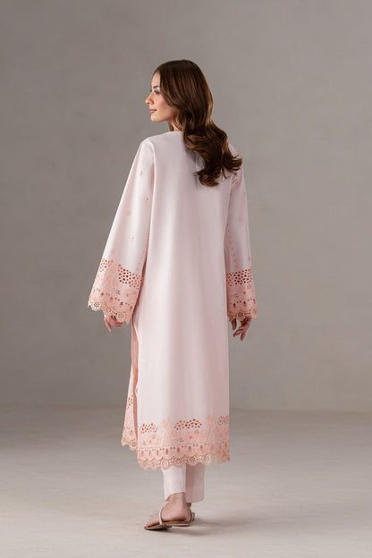 Akbar Aslam | Pret Lawn | Eloura S Pale Peach Lawn