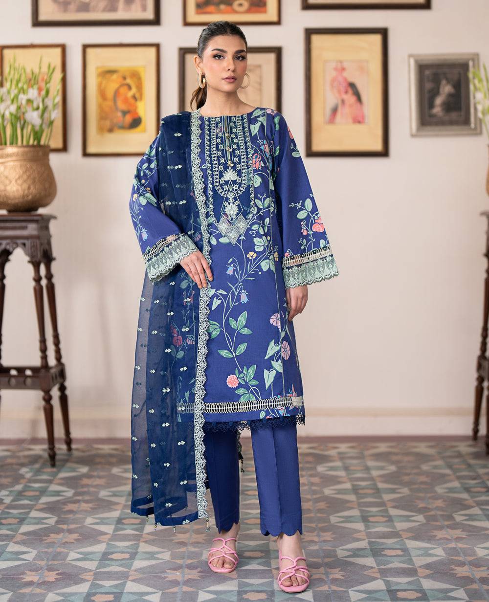 Xenia Formals | Summer Soiree Lawn | MONTAUK - Pakistani Designer Dress - by Xenia Formals | Type: Casuals - 100% Original at Saira Sultan