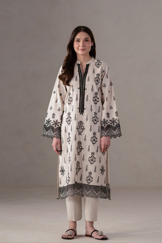 Akbar Aslam | Pret Lawn | Slate XS Off White Lawn