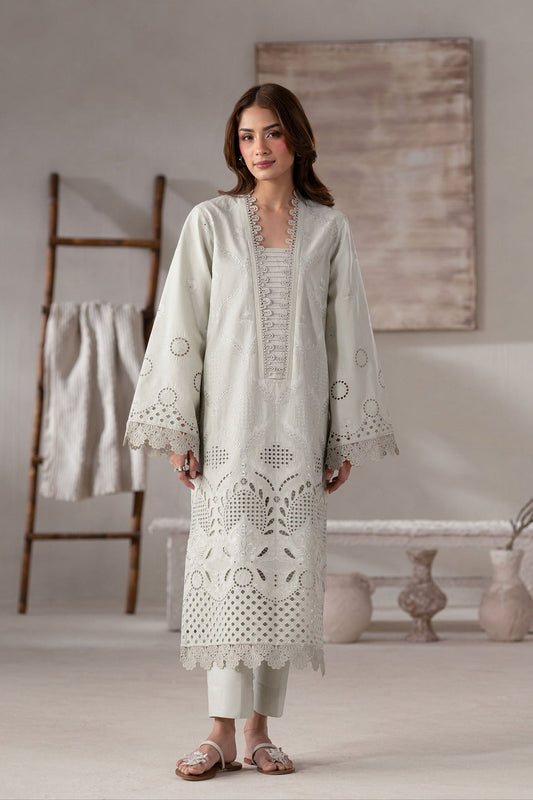 Akbar Aslam | Pret Lawn | Eyla XS Light Gray Lawn