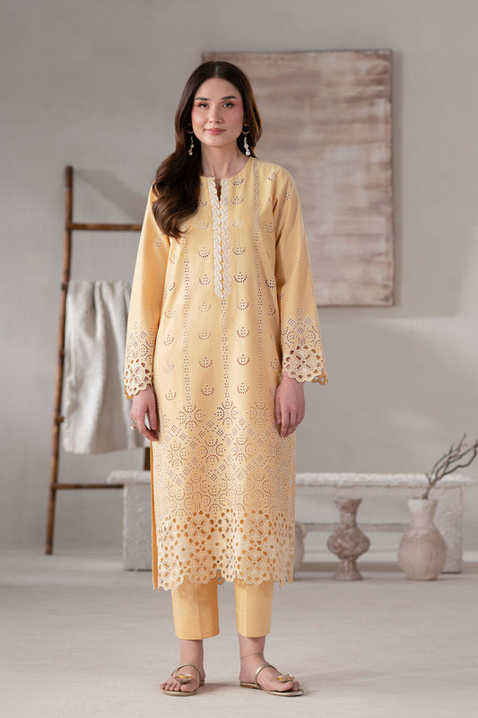 Akbar Aslam | Pret Lawn | Olen XS Pale Yellow Lawn
