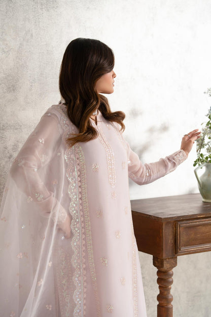 Akbar Aslam | Formal Pret | Sahar L Pale Pink Chiffon