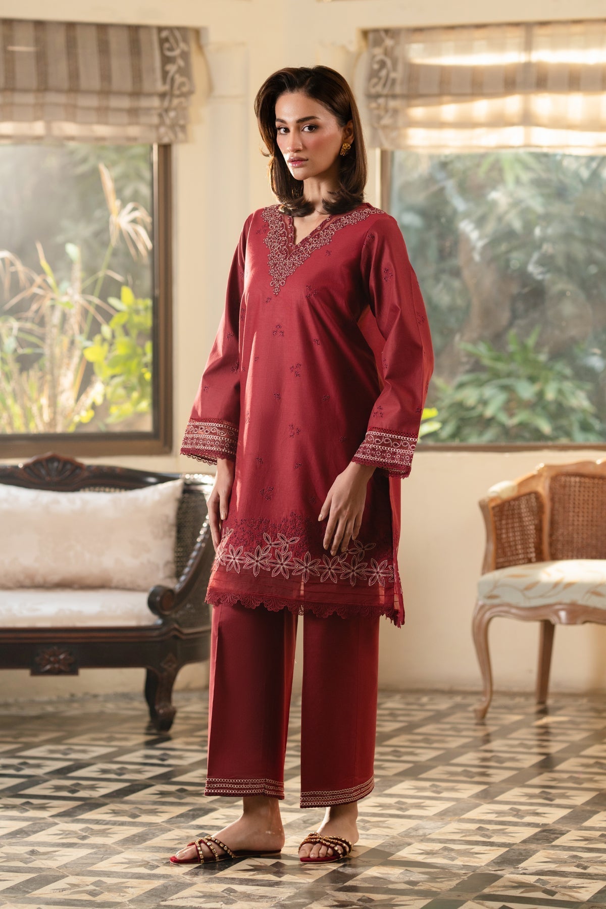 Xenia Formals | Summer Away 25 | BELARUS XL Maroon Lawn