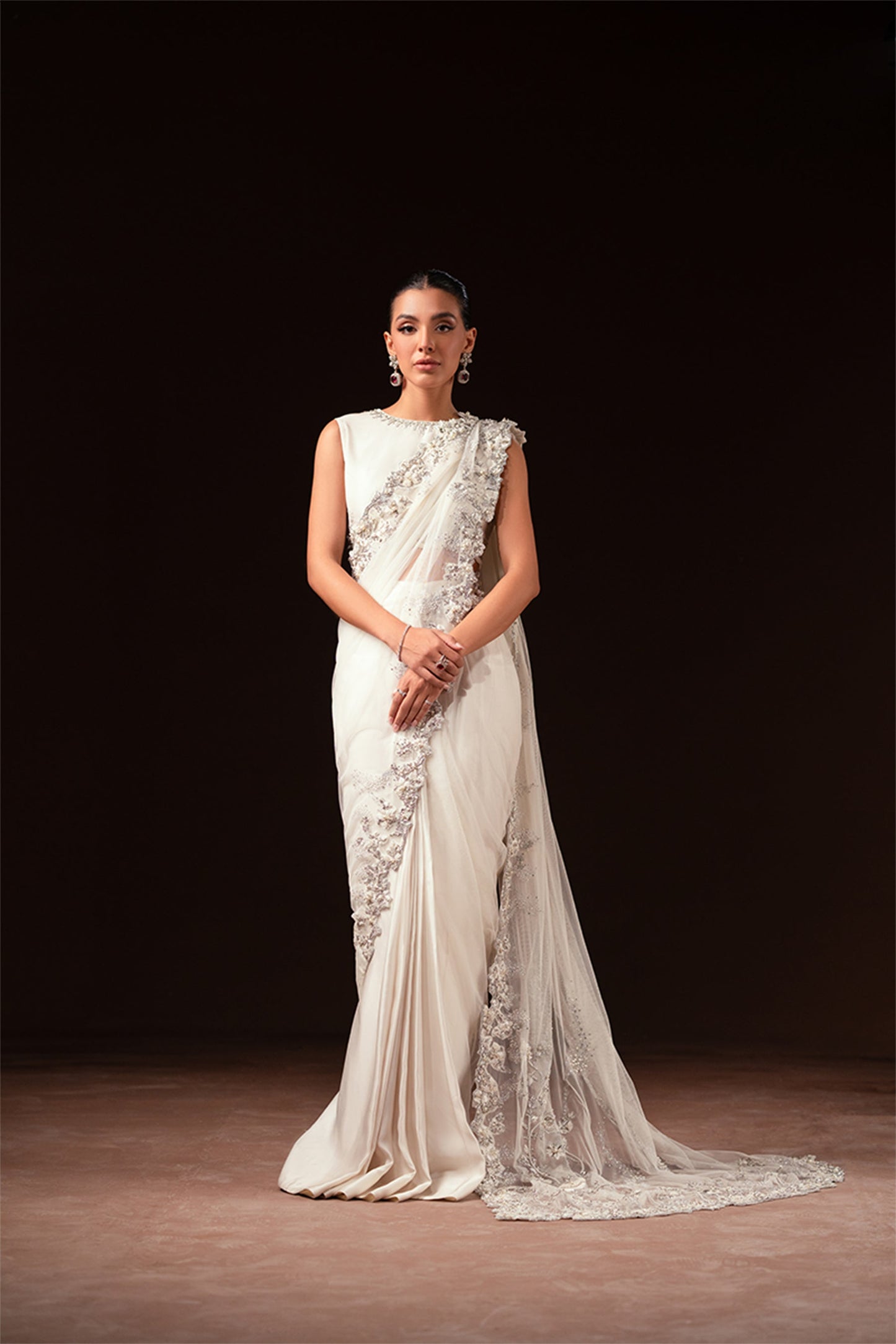 Ayesha and Usman | Celestial Night | Ivory XS Ivory Net