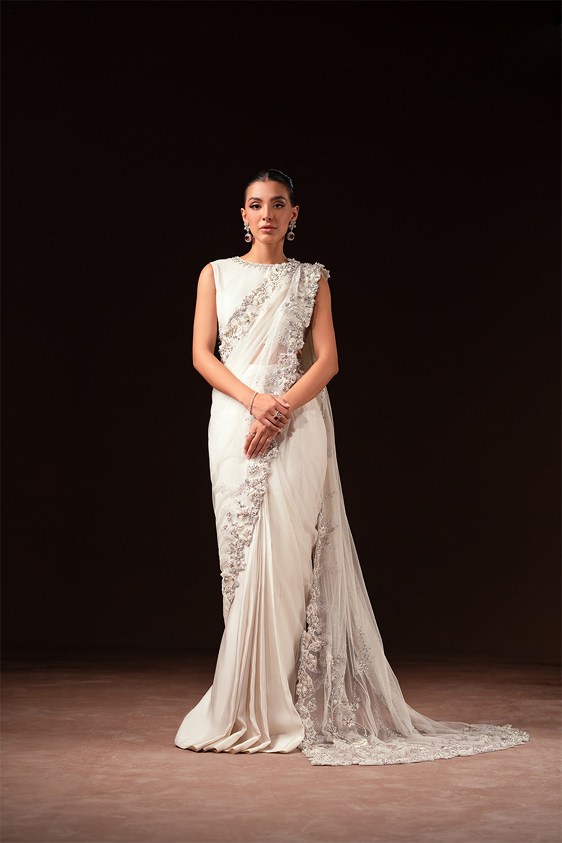 Ayesha and Usman | Celestial Night | Ivory XS Ivory Net