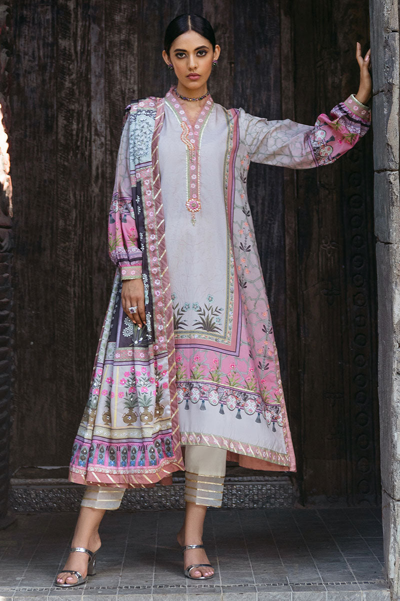 Mushq | Nirvana Silk Edit |  Pewter - Pakistani Designer Dress - by Mushq | Type: Ladies Clothes - 100% Original at Saira Sultan