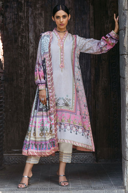 Mushq | Nirvana Silk Edit |  Pewter - Pakistani Designer Dress - by Mushq | Type: Ladies Clothes - 100% Original at Saira Sultan