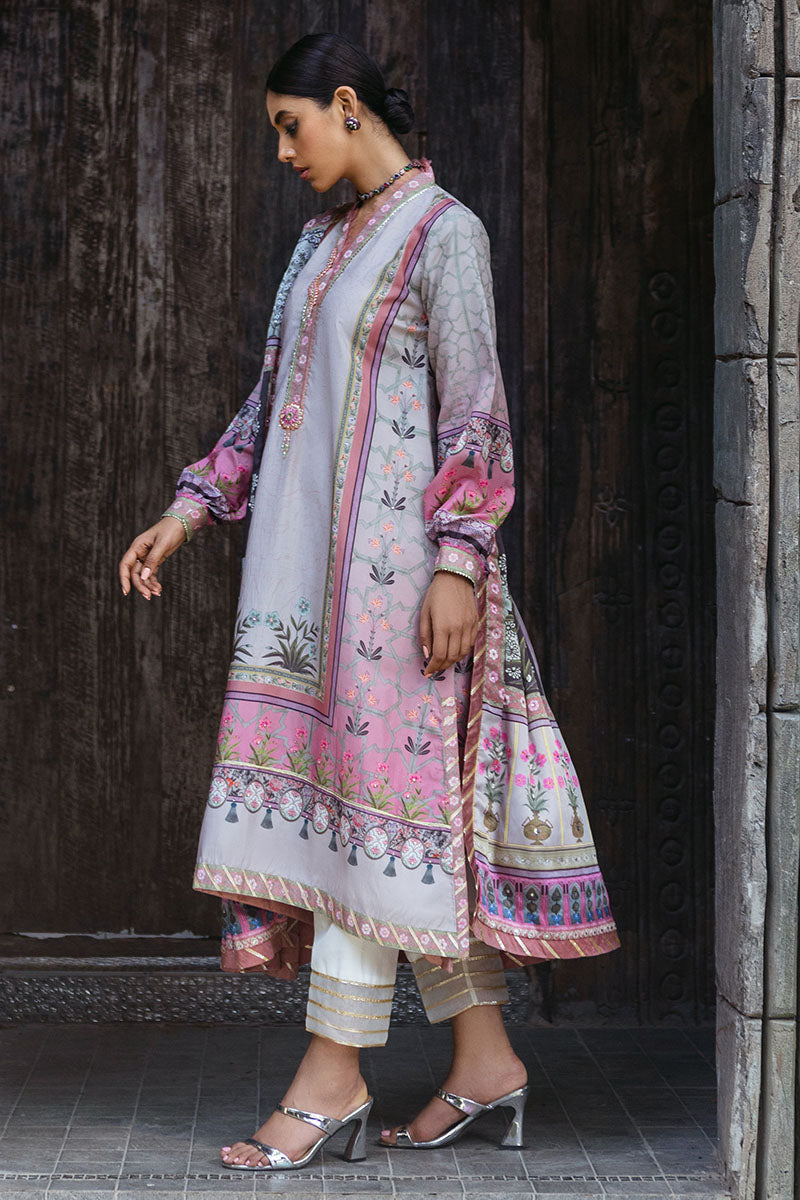 Mushq | Nirvana Silk Edit |  Pewter - Pakistani Designer Dress - by Mushq | Type: Ladies Clothes - 100% Original at Saira Sultan
