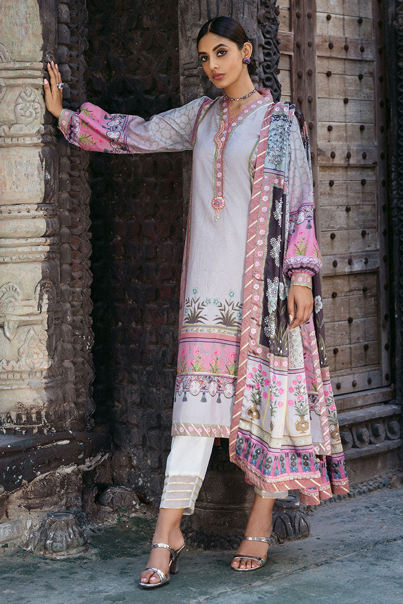 Mushq | Nirvana Silk Edit |  Pewter - Pakistani Designer Dress - by Mushq | Type: Ladies Clothes - 100% Original at Saira Sultan