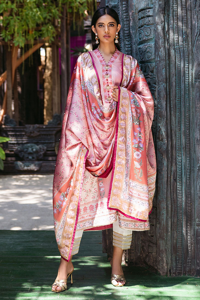 Mushq | Nirvana Silk Edit |  Roseate - Pakistani Designer Dress - by Mushq | Type: Ladies Clothes - 100% Original at Saira Sultan