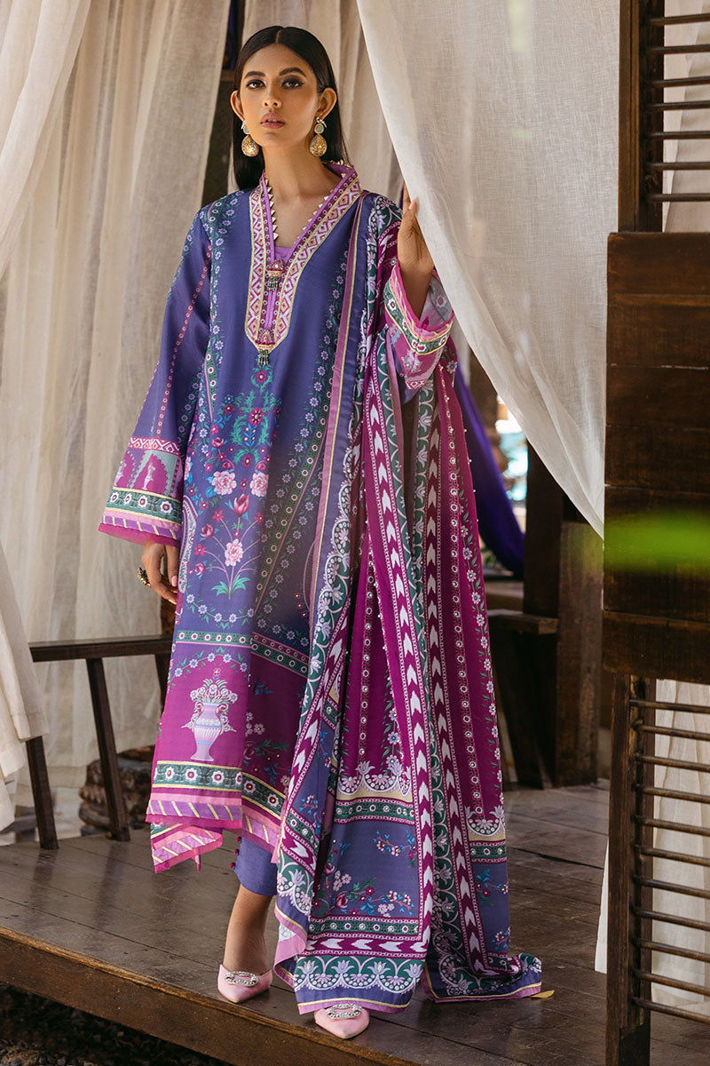 Mushq | Nirvana Silk Edit |  Indigo - Pakistani Designer Dress - by Mushq | Type: Ladies Clothes - 100% Original at Saira Sultan