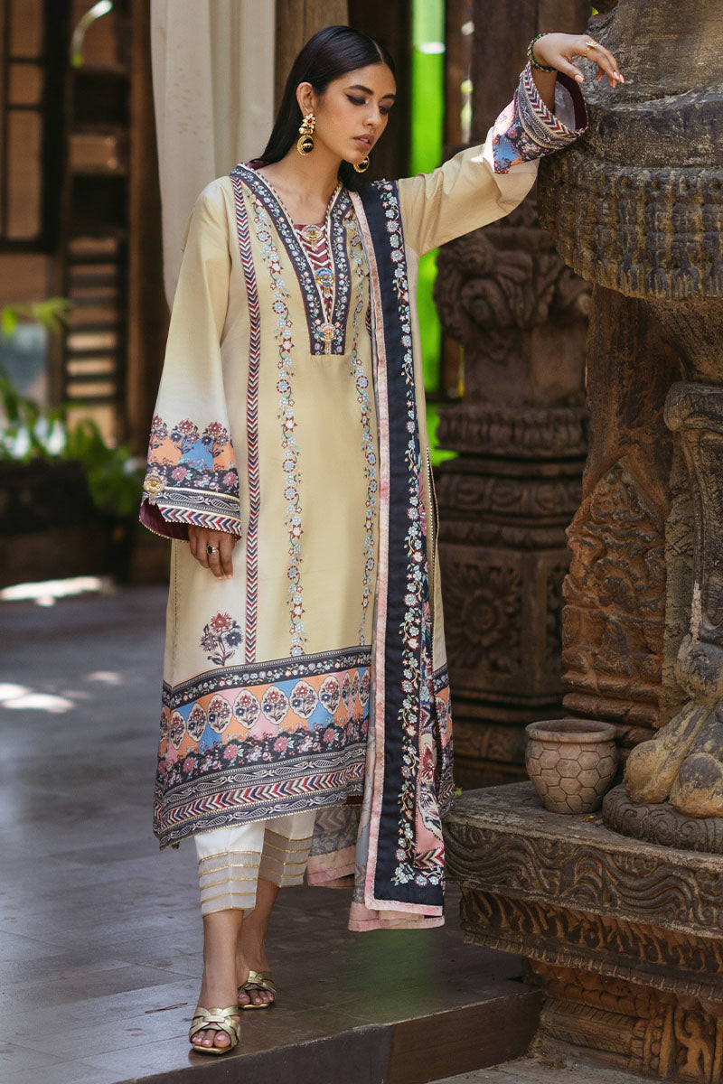 Mushq | Nirvana Silk Edit |  Taupe - Pakistani Designer Dress - by Mushq | Type: Ladies Clothes - 100% Original at Saira Sultan