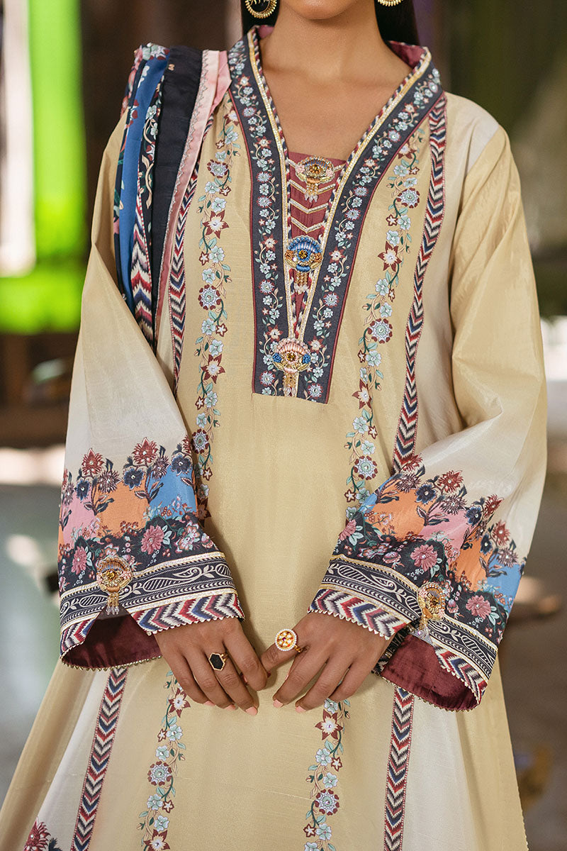 Mushq | Nirvana Silk Edit |  Taupe - Pakistani Designer Dress - by Mushq | Type: Ladies Clothes - 100% Original at Saira Sultan