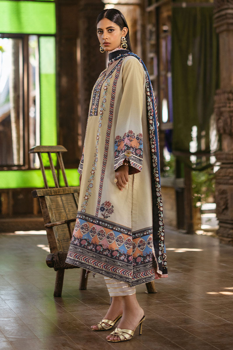 Mushq | Nirvana Silk Edit |  Taupe - Pakistani Designer Dress - by Mushq | Type: Ladies Clothes - 100% Original at Saira Sultan