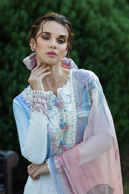Mushq | Solace Ombre Chikankari | Purezza M Chikankari Lawn Multi