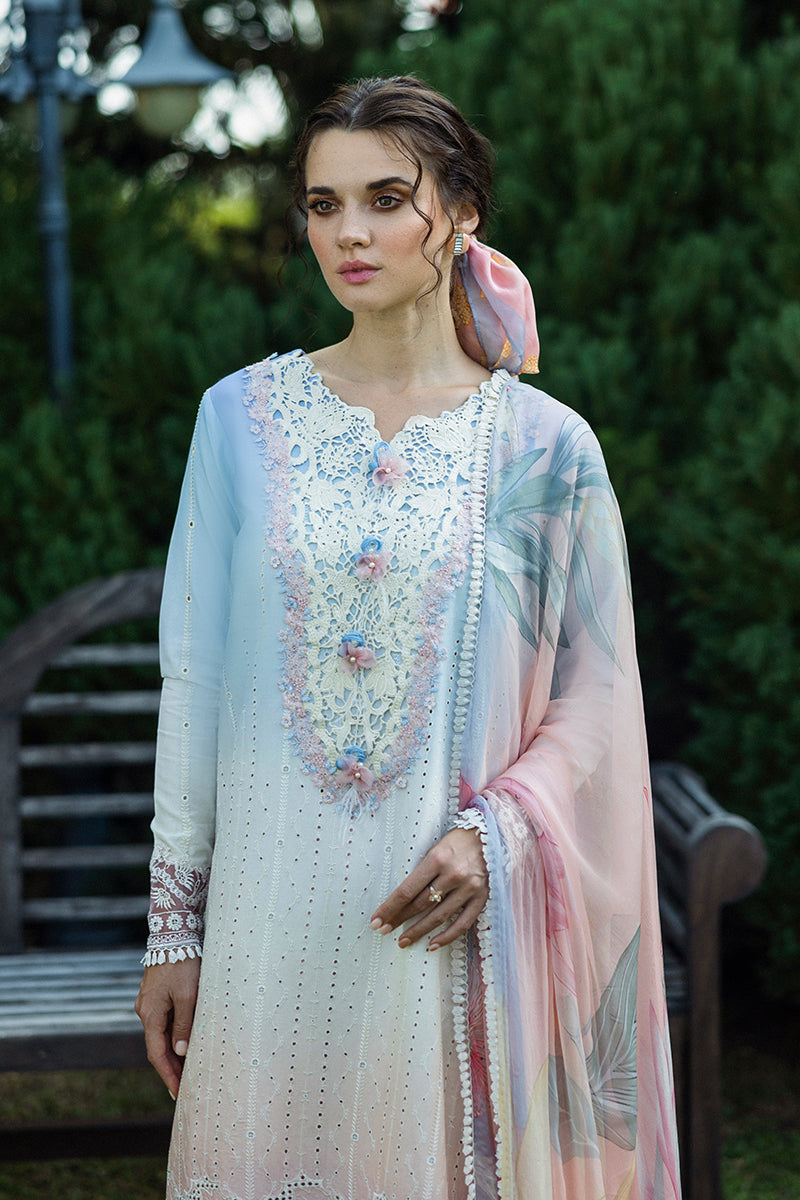 Mushq | Solace Ombre Chikankari | Purezza Custom Size Chikankari Lawn Multi