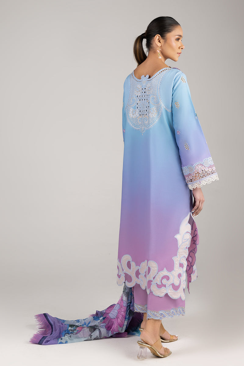 Mushq | Manaram Luxury Lawn 25 | Whispering Melody XS Rose Pink Lawn