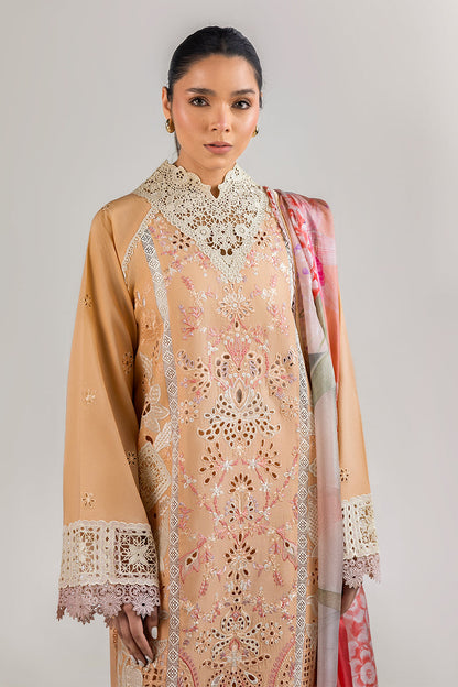Mushq | Manaram Luxury Lawn 25 | Dreamlike Vibe XL Peach Lawn
