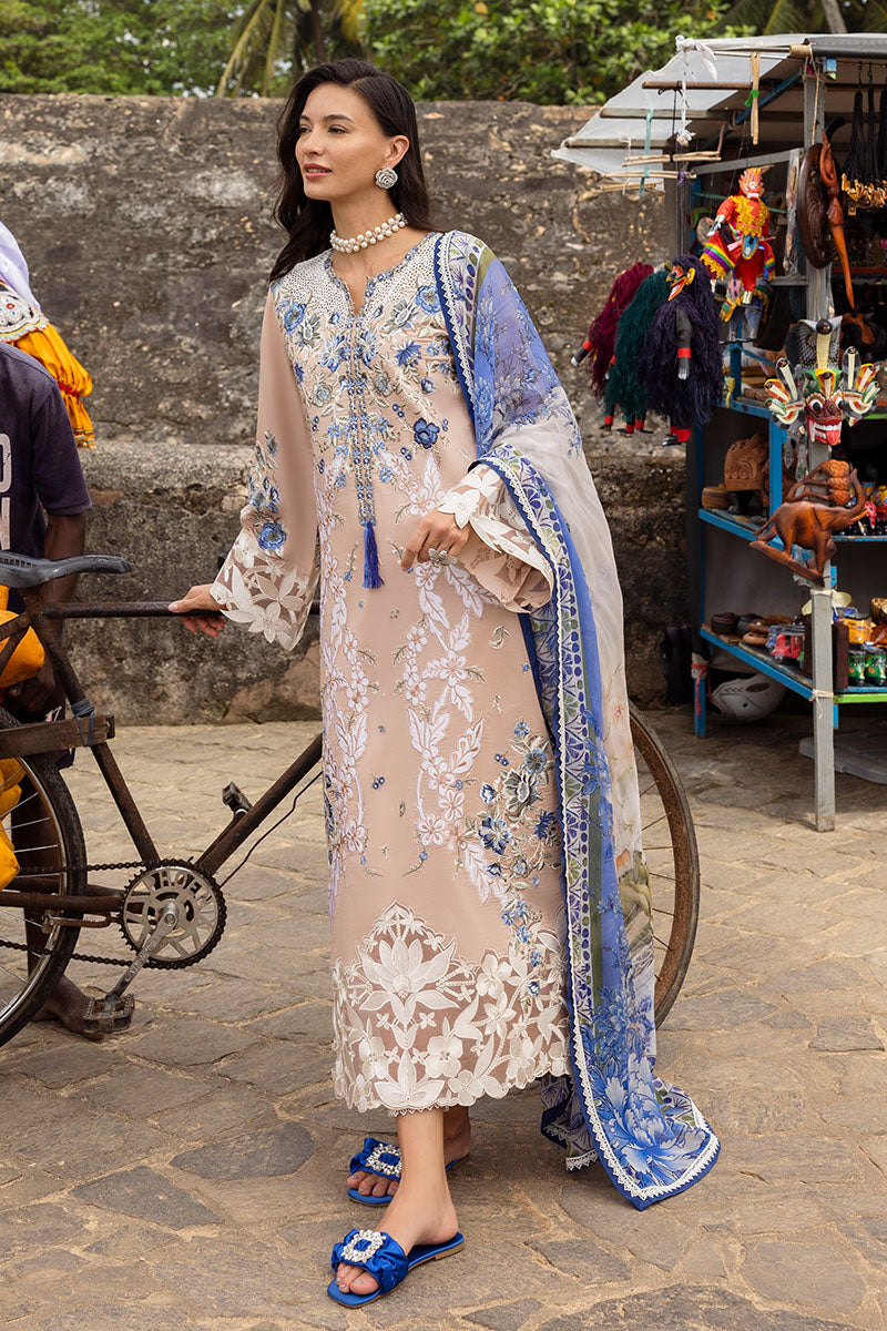 Mushq | Manaram Luxury Lawn 25 | Glistening Groove XS Coffee Lawn