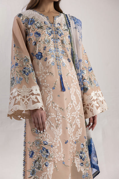 Mushq | Manaram Luxury Lawn 25 | Glistening Groove M Coffee Lawn