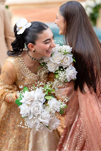 Mushq | Mann Mein Tu Wedding | SITARAY Custom Size Ivory Net