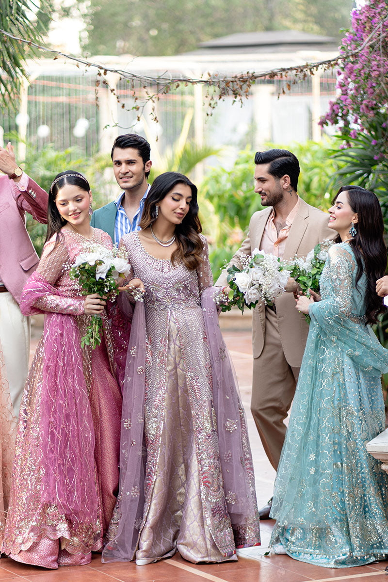 Mushq | Mann Mein Tu Wedding | BONAFIDE Custom Size Pink Net
