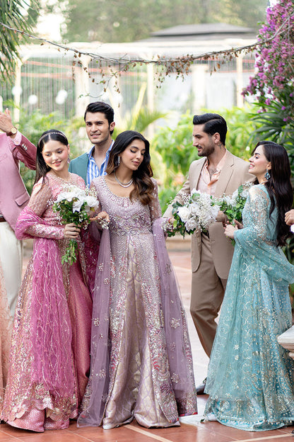 Mushq | Mann Mein Tu Wedding | BONAFIDE Custom Size Pink Net