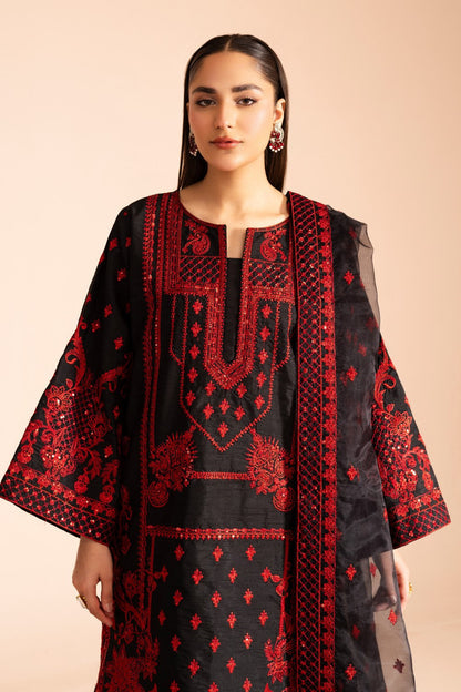 Maryum N Maria | Iris Formals | HADIYAH - MW40003 L Black Viscose Cotton