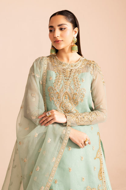 Maryum N Maria | Iris Formals | SIMRAN - MW40005 L Mint Green Organza