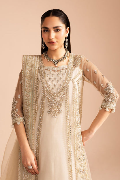 Maryum N Maria | Iris Formals | PREET - MW40007 L White Net