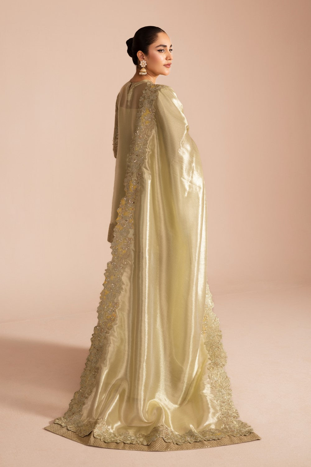 Maryum N Maria | Iris Formals | DALBIR - MW40009 M Lime Tissue