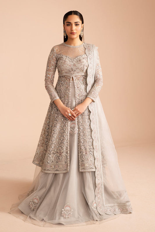 Maryum N Maria | Iris Formals | KAJOL - MW40011 S Off White Net
