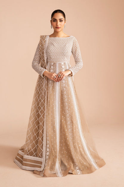 Maryum N Maria | Iris Formals | CHUNI - MW40012 S White Organza