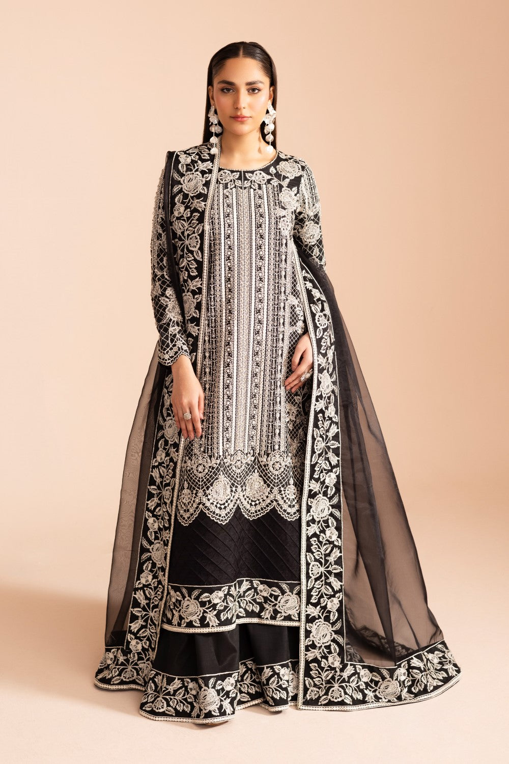 Maryum N Maria | Iris Formals | JANEA - MW40015 S Black Viscose Cotton